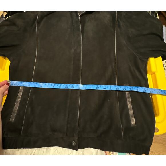 VTG Leather Jacket 1980s Solvang First Street Leather Lambskin Suede XL Designer - Picture 14 of 15